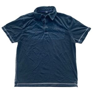 England's Dreaming Keanan Dufty Black Crown Polo Shirt Short Sleeve L